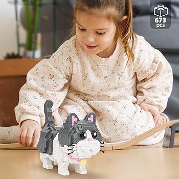 Amazon.com: Cute Animal Micro Mini Building Blocks Kit, Blue